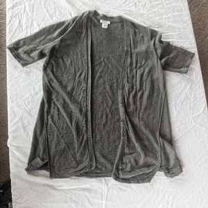 j jill Petite XS olive drab cardigan sweater